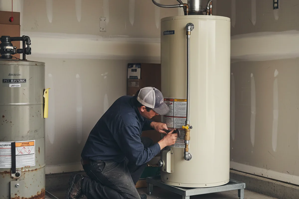 Water heater and shutoff valve replacement in Culleoka